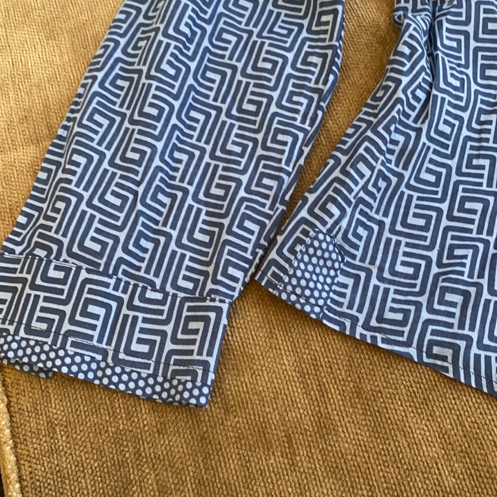 Bianca Patterned Blouse Blue - image 4